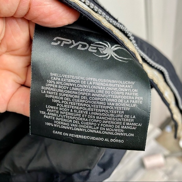 Spyder X5Cap G11 Black Ski Snowboard Shell jacket size M/L - Picture 9 of 16
